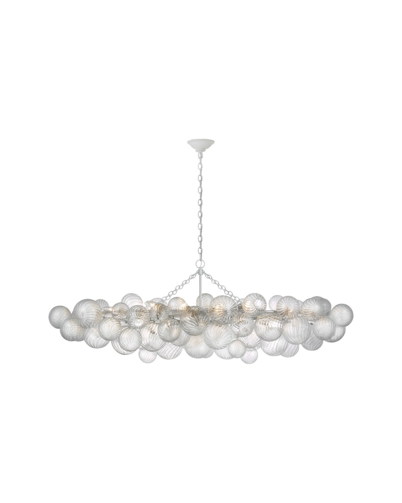 Talia Linear Chandelier White Large