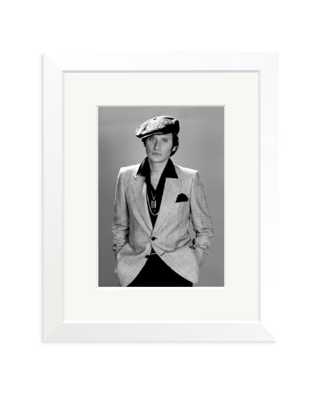 Johnny Hallyday, 1976 White / Small