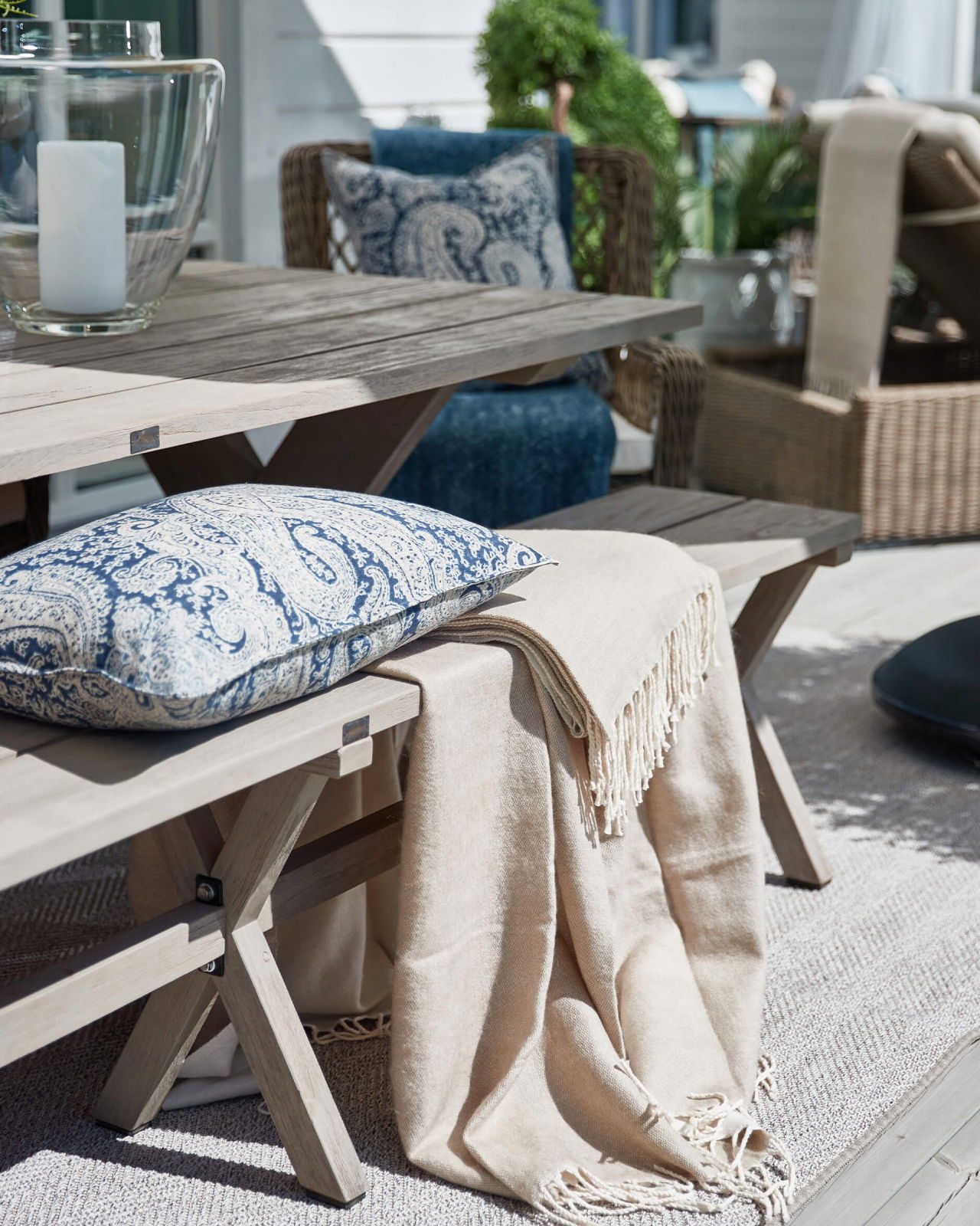 Cross matbord charcoal OUTLET