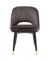 Cliff Dining Chairs Savona Grey Velvet Set of 2