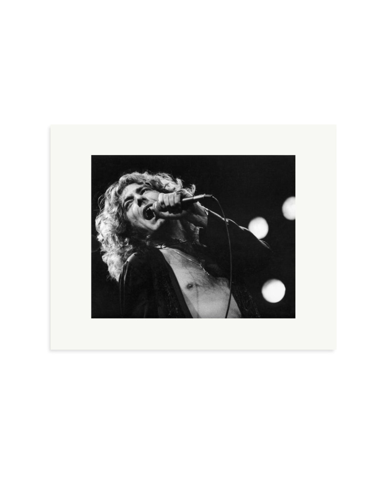 Robert Plant 1977 Print Only / Small