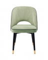 Cliff Dining Chair Savona Pistache Green Velvet Set of 2