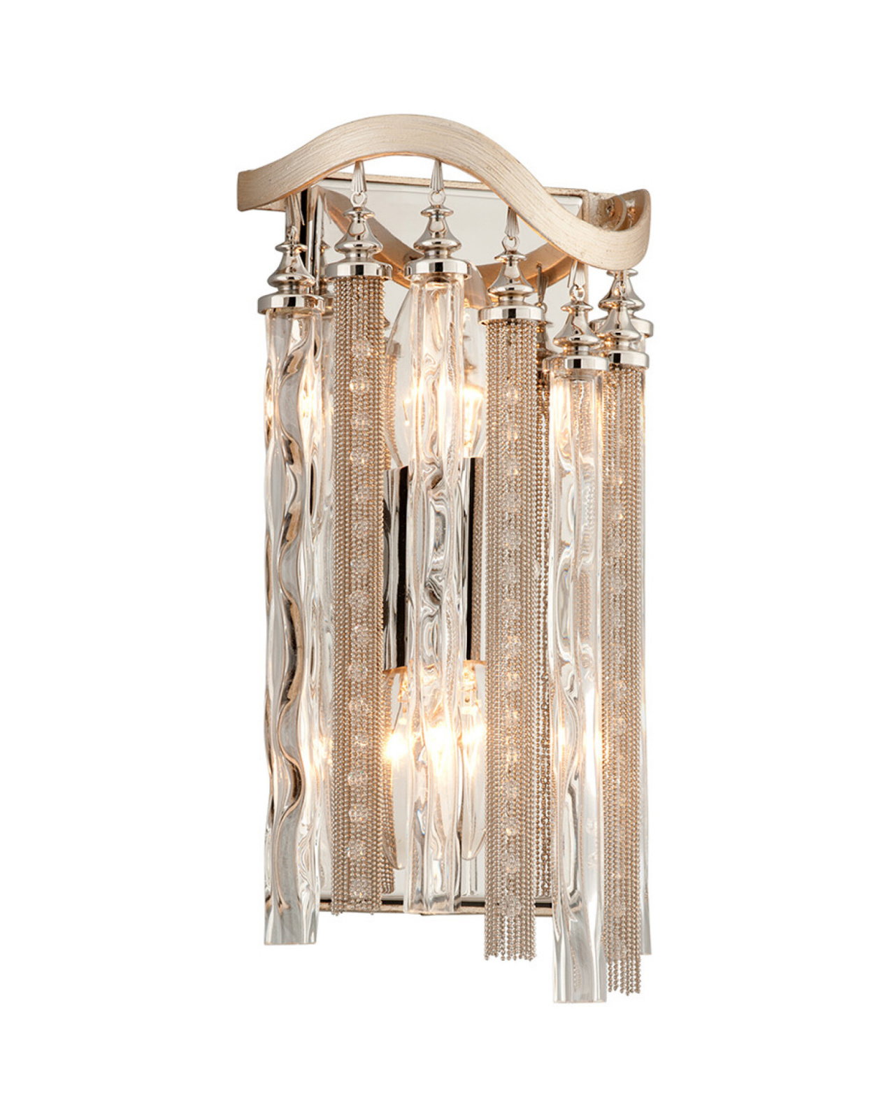 Chimera Wall Sconce Warm Silver Leaf