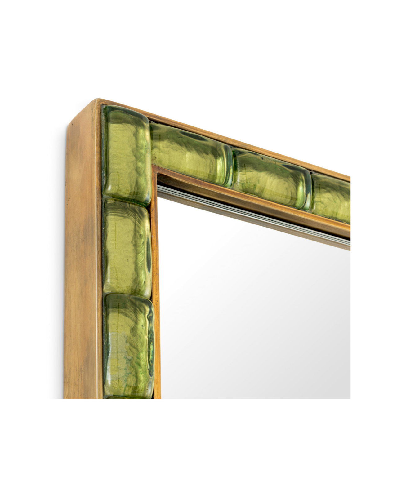 Torino mirror brass