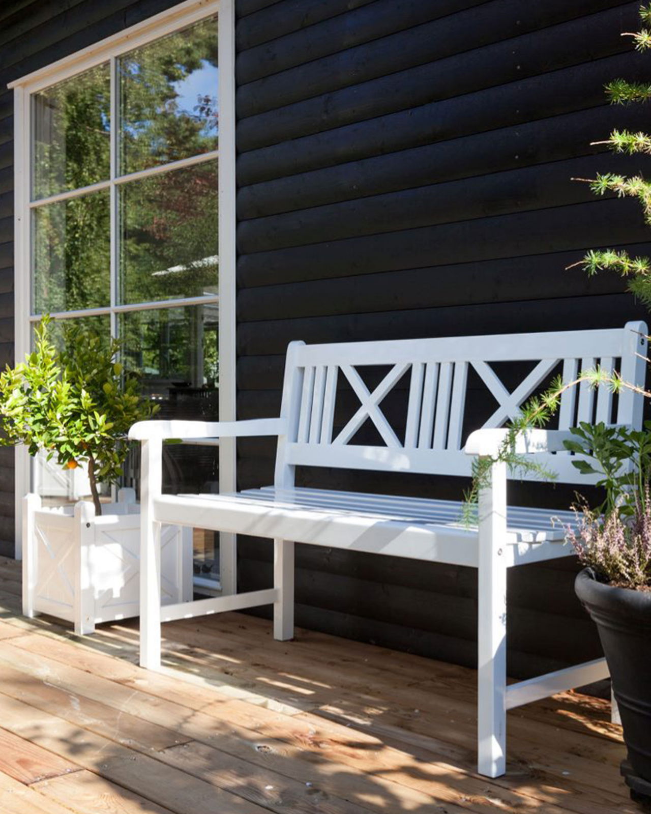 Rosenborg soffa vit 3-sits