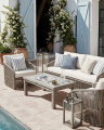 Los Cabos loungegrupp med vintage soffbord