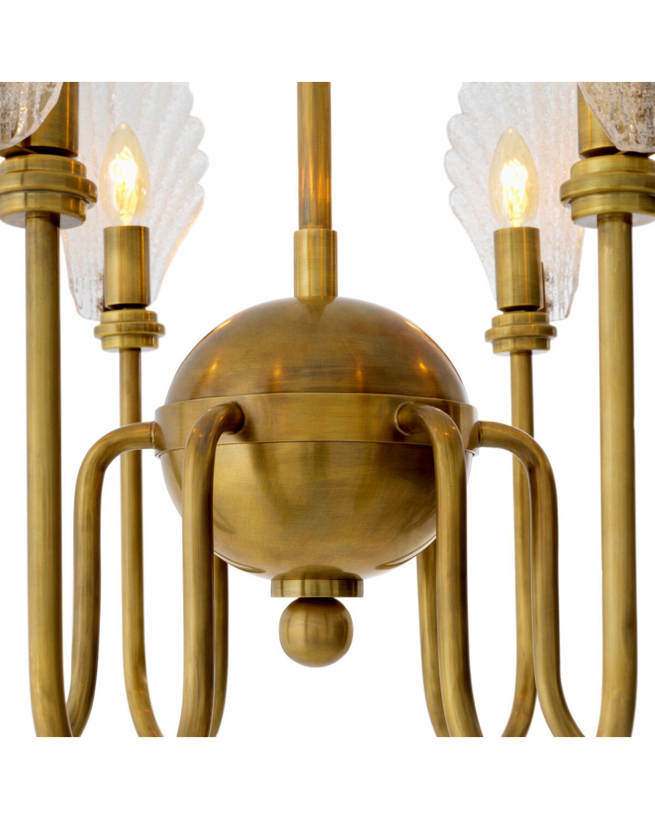 Isabelle kroonluchter antiek messing