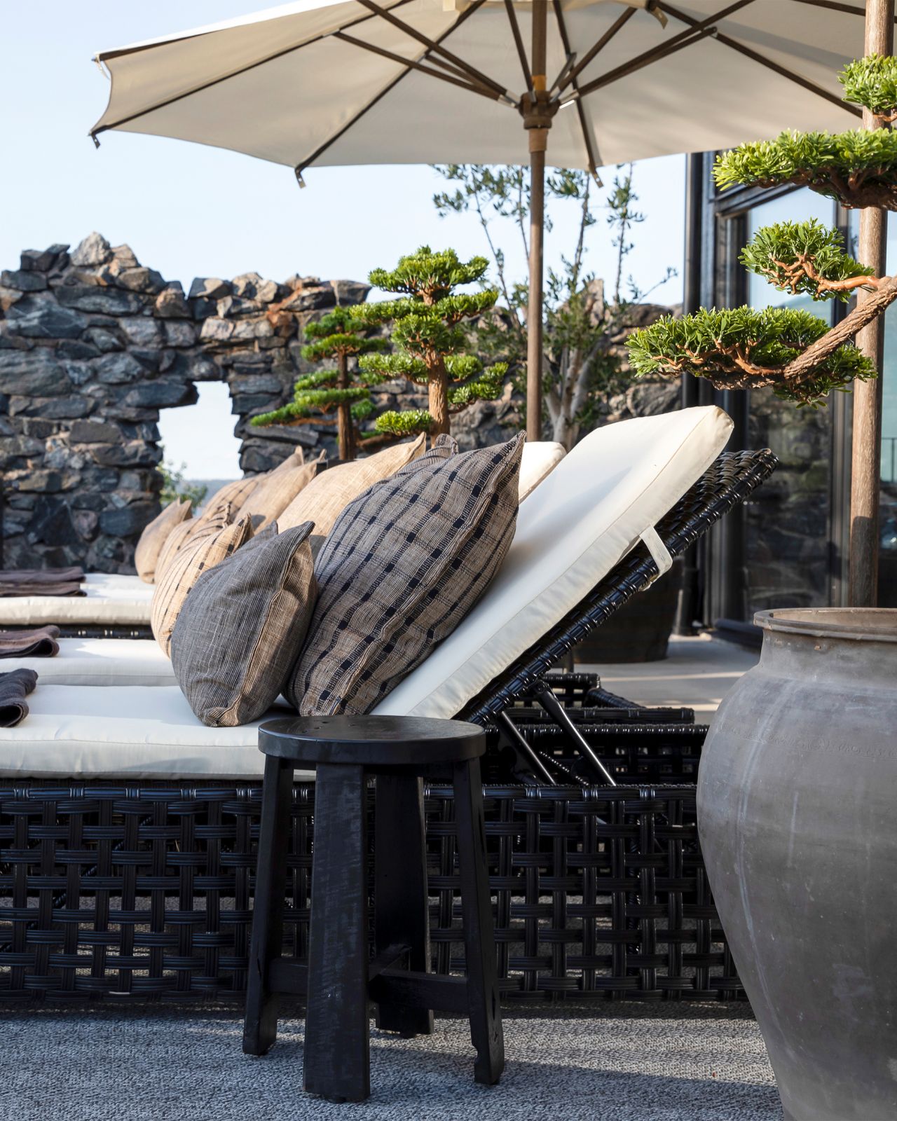 Orlando zonnebed zwart