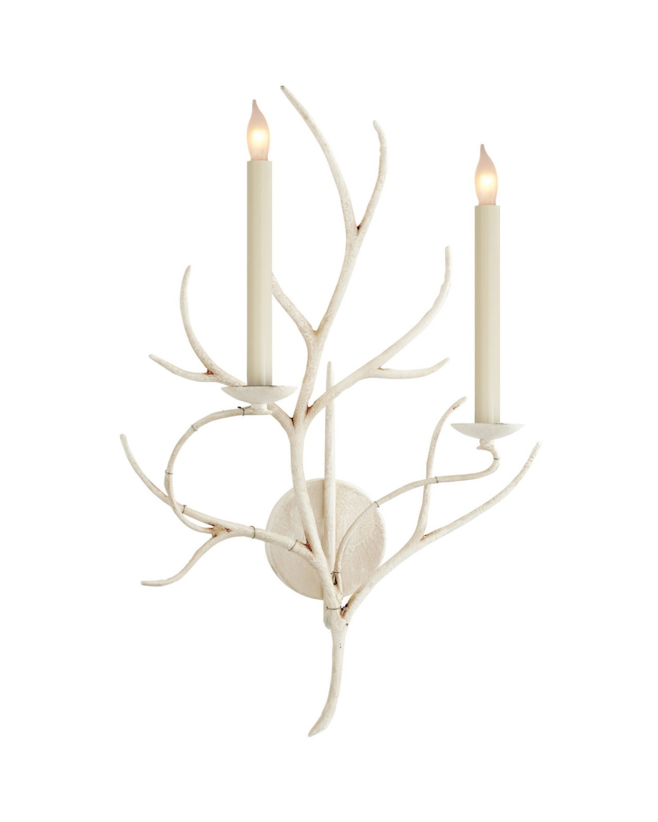 Branch Sconce Old White