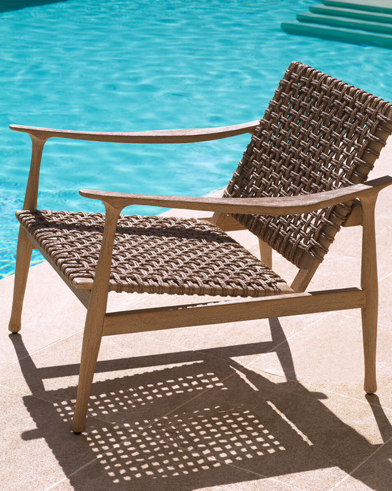 Manzo Sessel greige rope