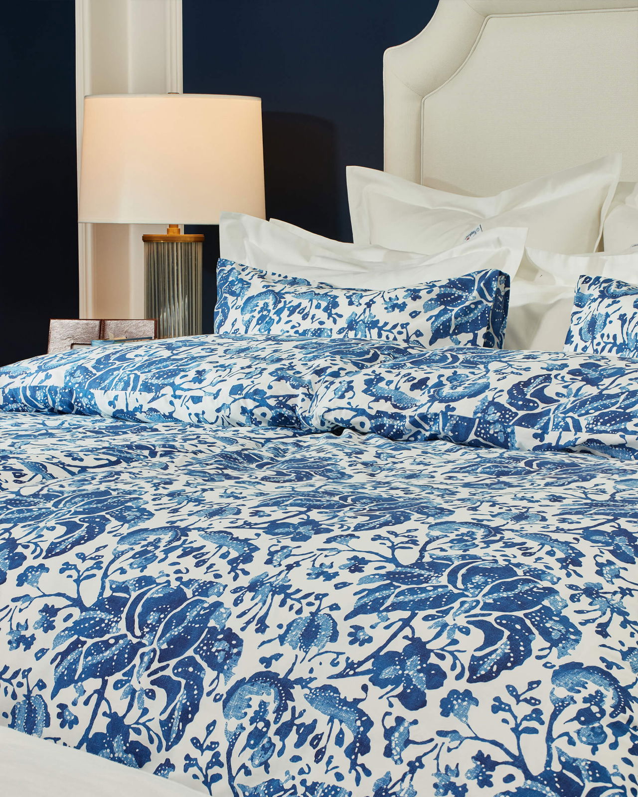 Sorrento örngott blå/vit 2-pack