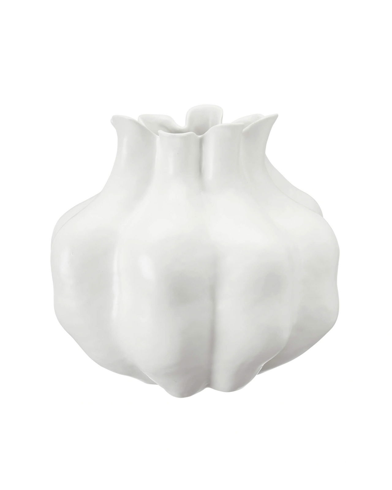 Violet vase white