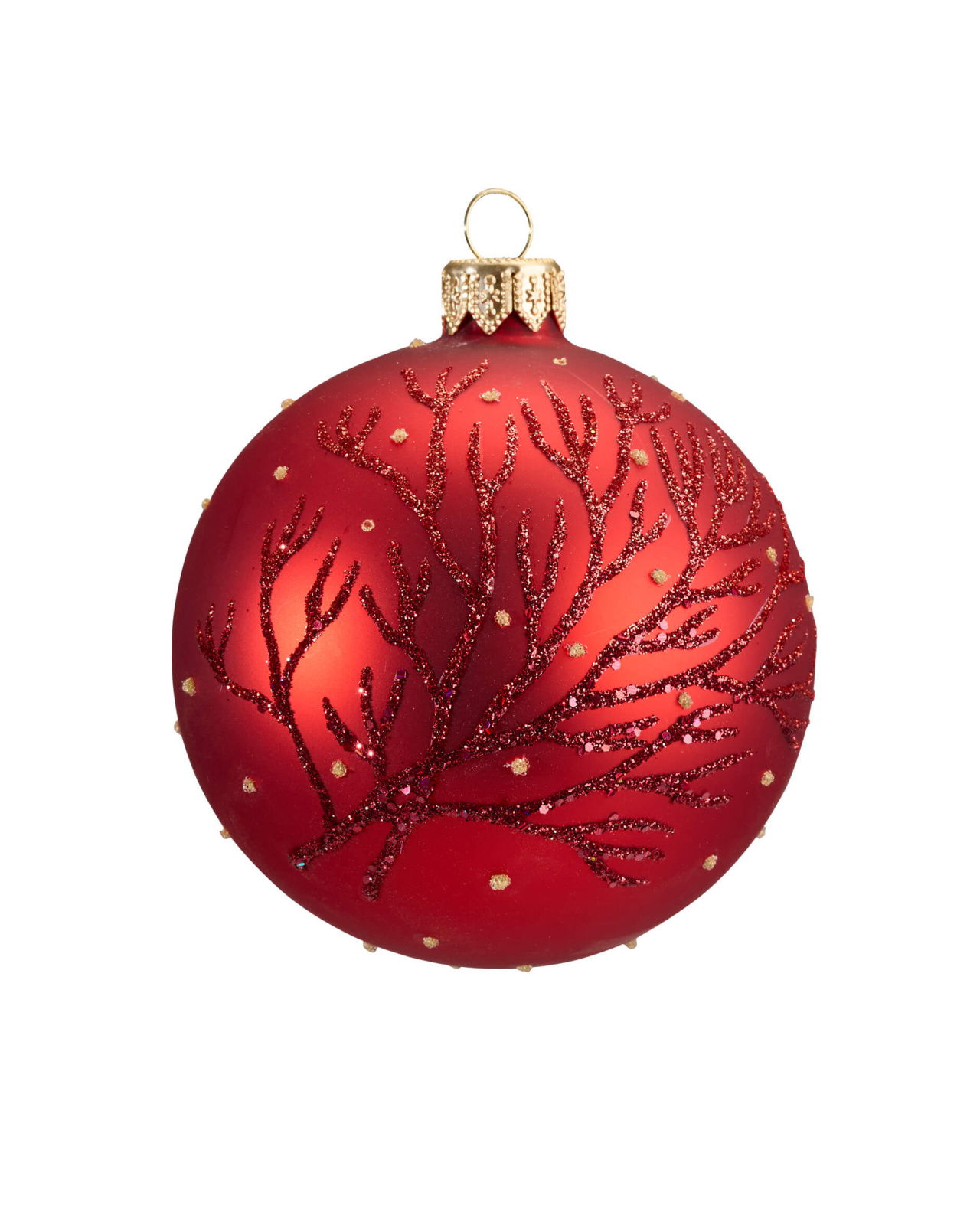 Philomena Weihnachtskugel rot