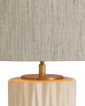 Amarello bordlampe creme keramik