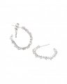 Capella Hoops Earrings Crystal / Silver
