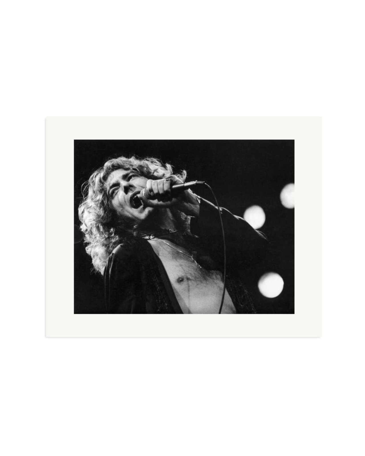 Robert Plant 1977 Print Only / XL