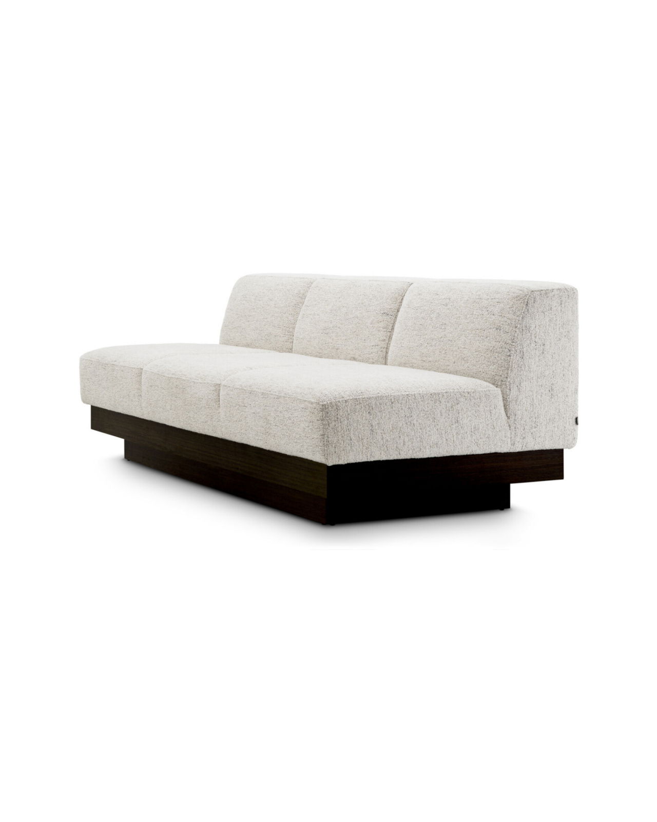Bastion Sofa Seashell Off-White/Charcoal Veneer