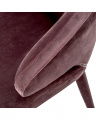 Cardinale dining chair velvet roche taupe