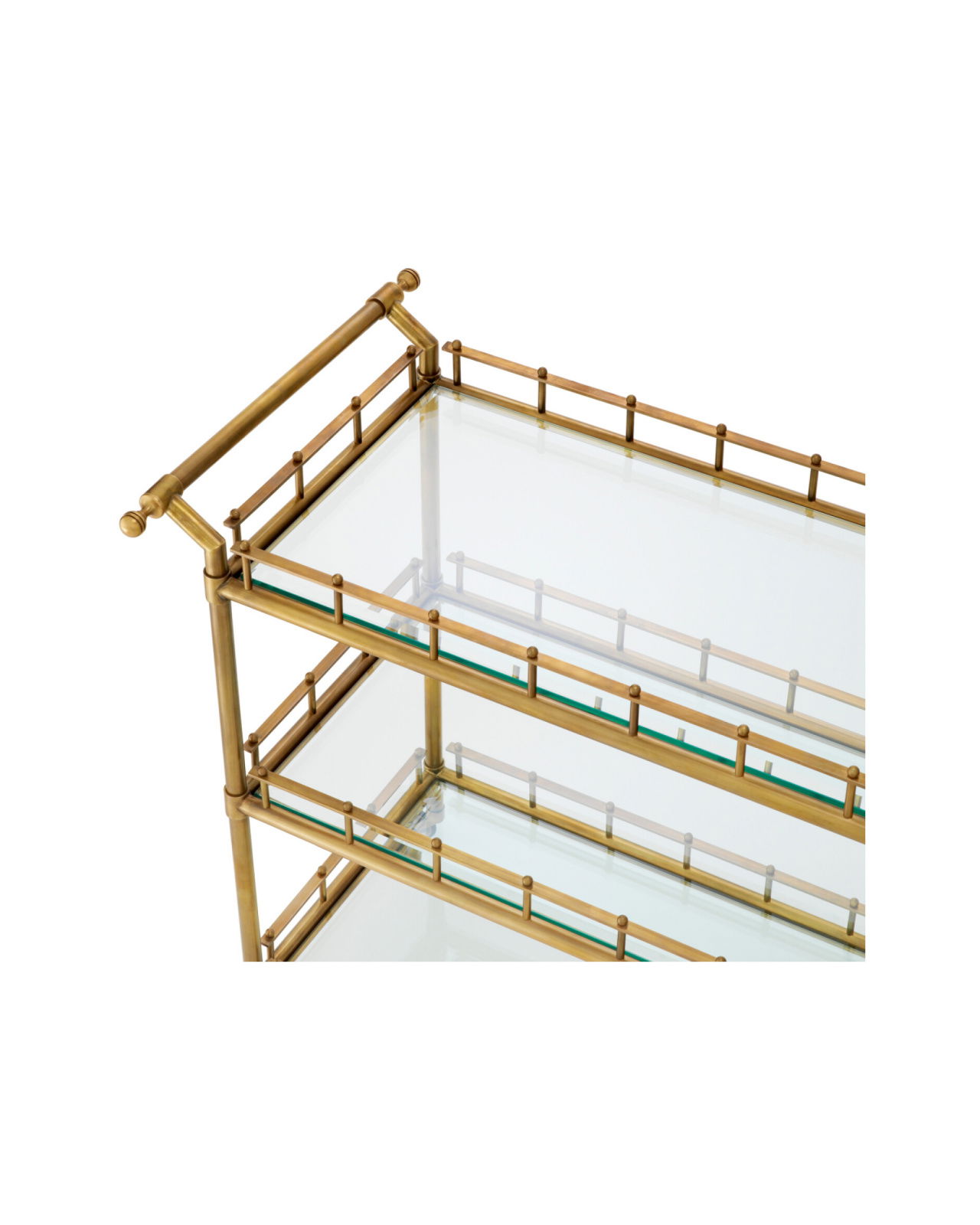 Scarlett drinkvagn vintage mässing L