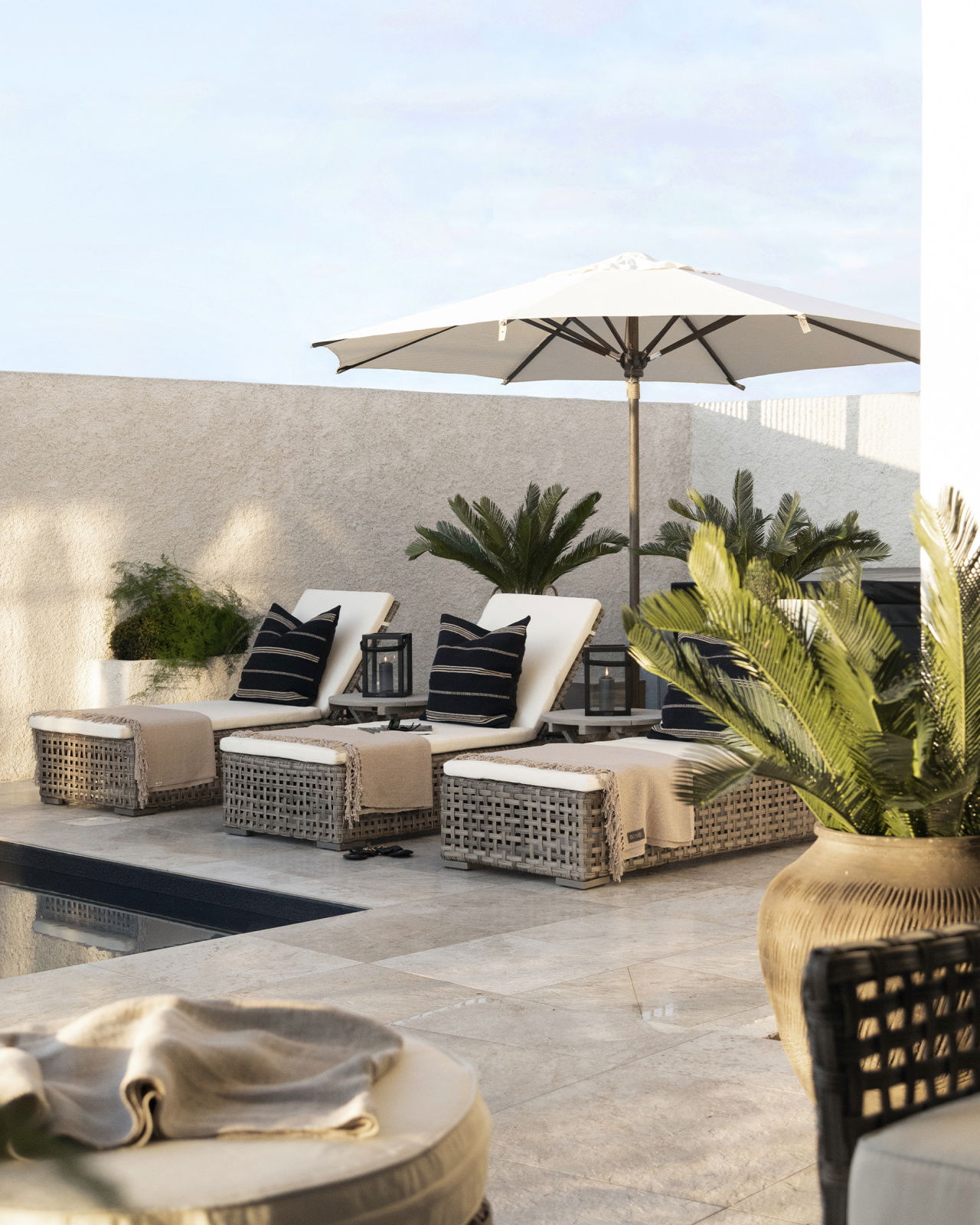 Vintage Beistelltisch charcoal, rund