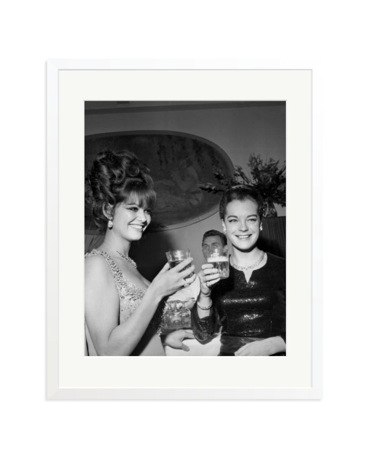 Claudia Cardinale and Romy Schneider White / XL