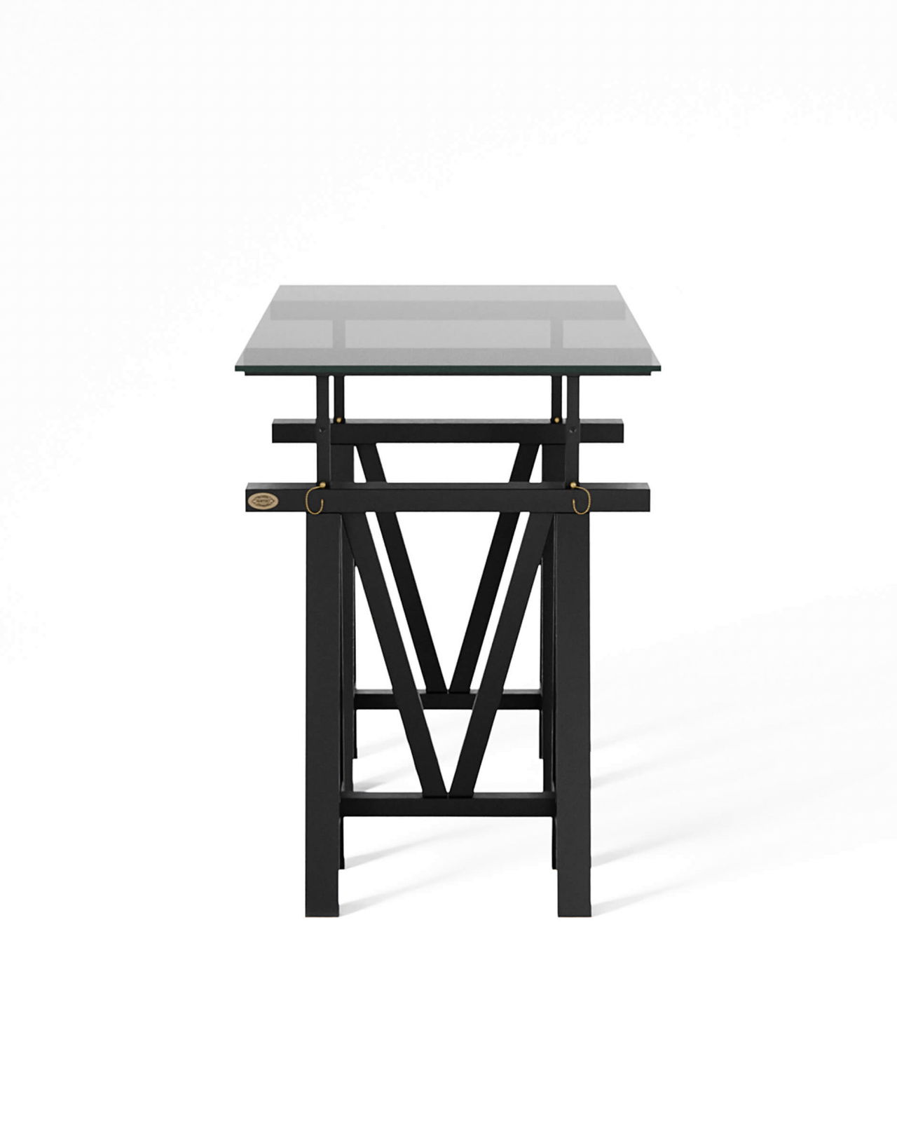Trestle skrivbord modern black