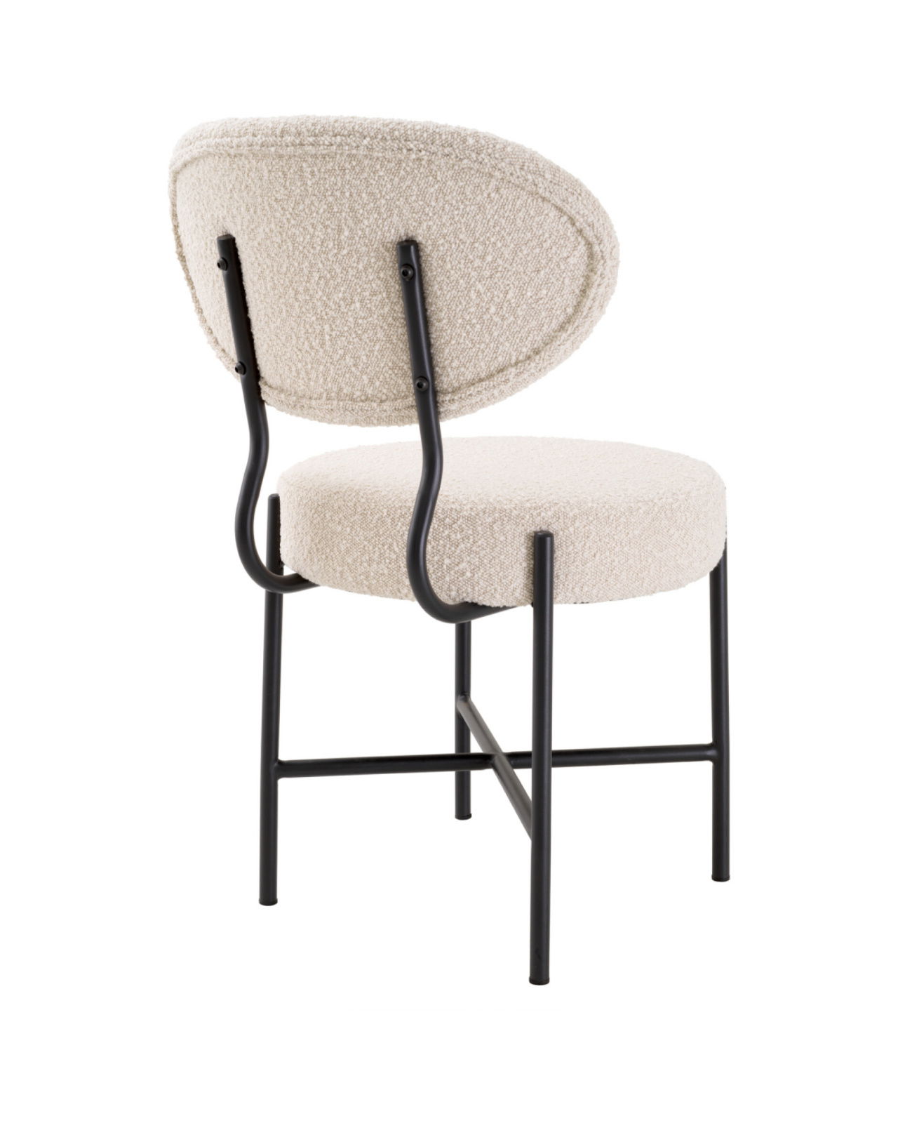 Vicq matstol bouclé cream 2-set