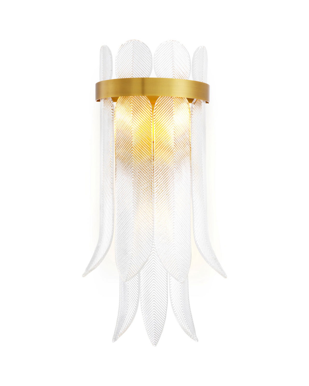 Erika wandlamp antiek messing