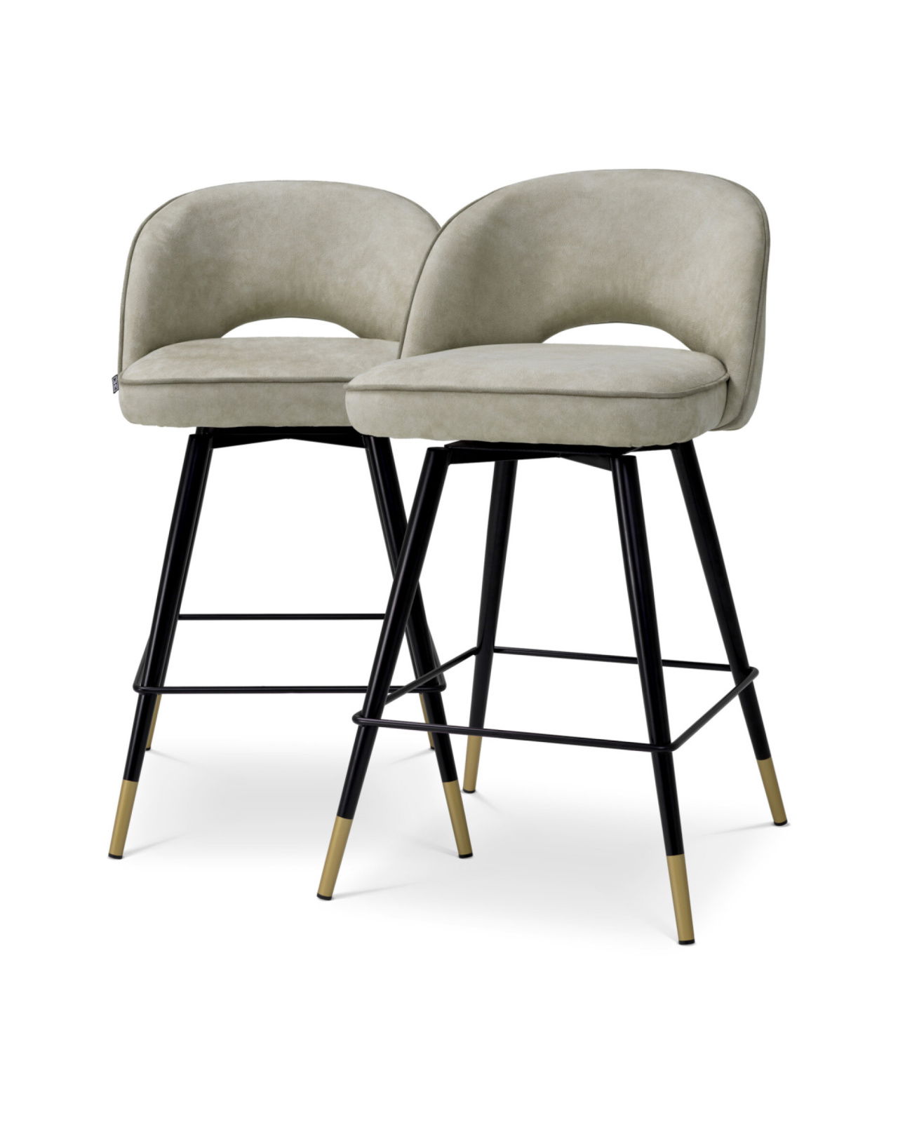 Cliff Bar Stool Mayer Silver Set of 2