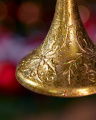 Louis Trumpet Christmas Tree Ornament Gold 24cm