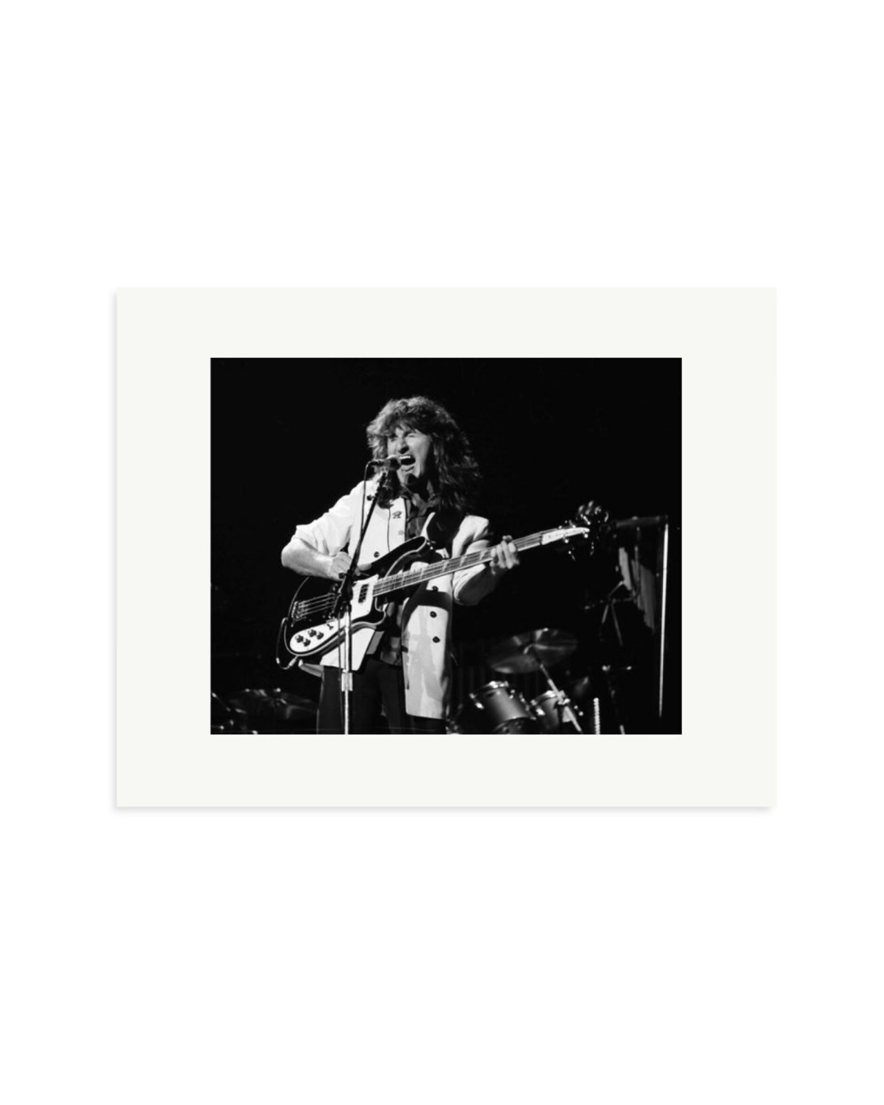 Geddy Lee of Rush 1982 Print Only / Small
