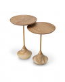 Puglia Side Table Beige set of 2