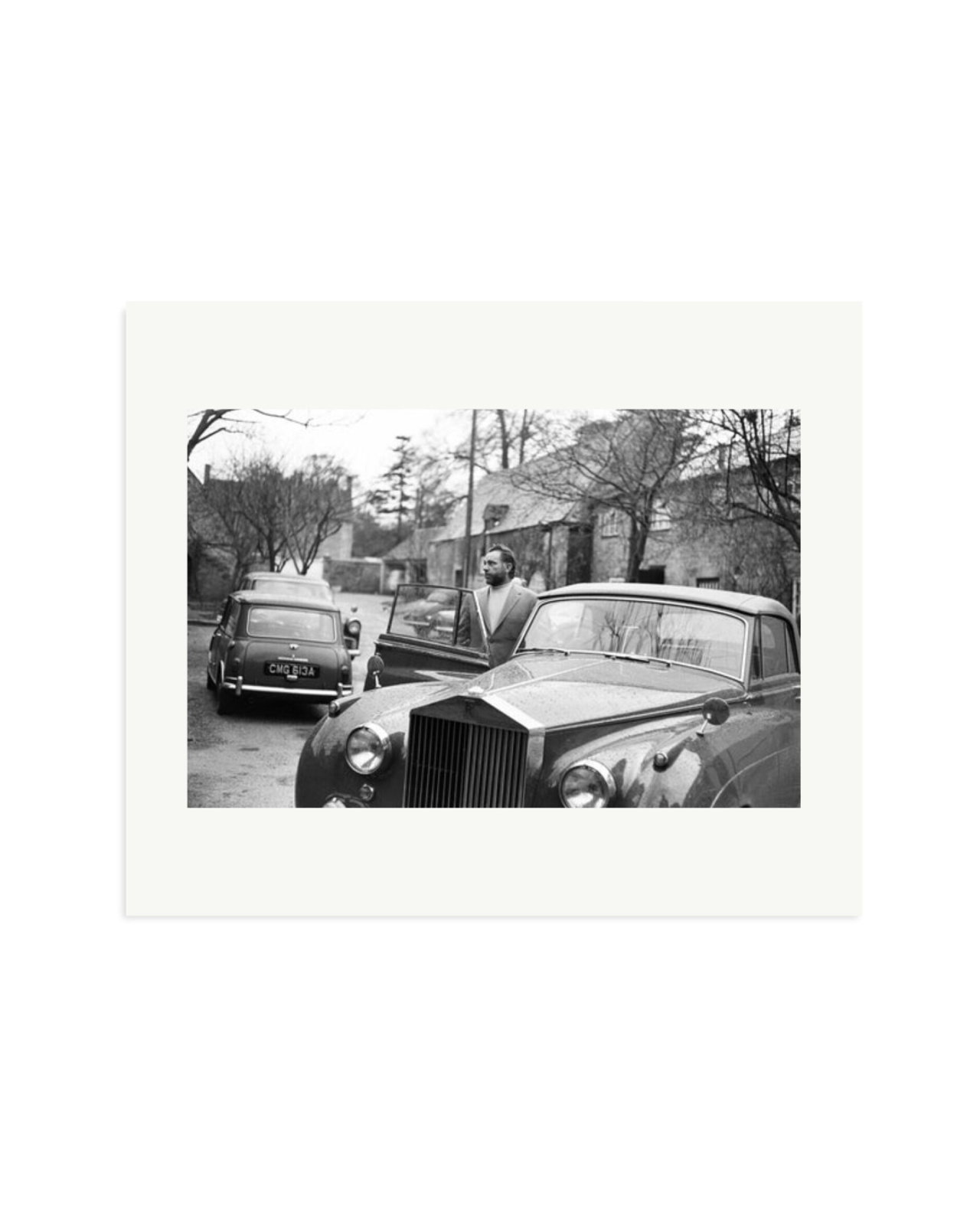 Burton getting into his Rolls Royce Print Only / Large
