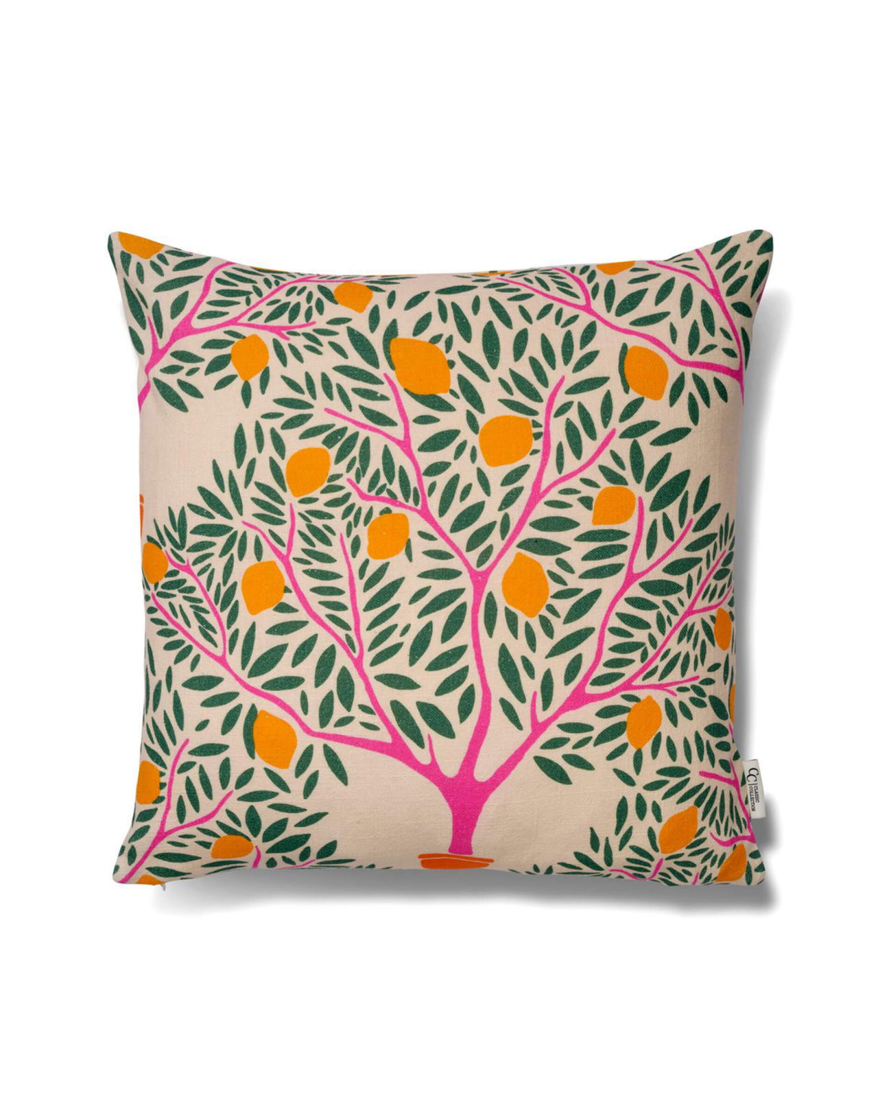 Lemon Garden kuddfodral grön