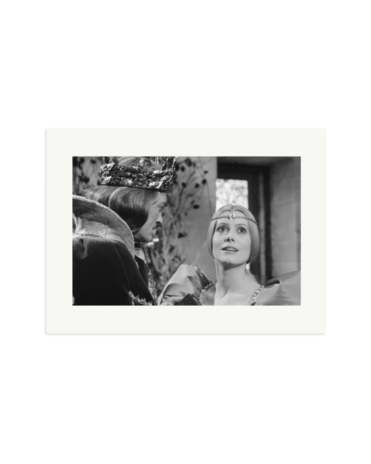 Marais and Deneuve on Set of Peau d'Ane Print Only / XL
