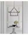 Darlana Large Two-Tiered Ring Chandelier Aged Iron