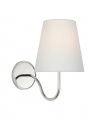 Lyndsie Small Sconce Polished Nickel/Linen