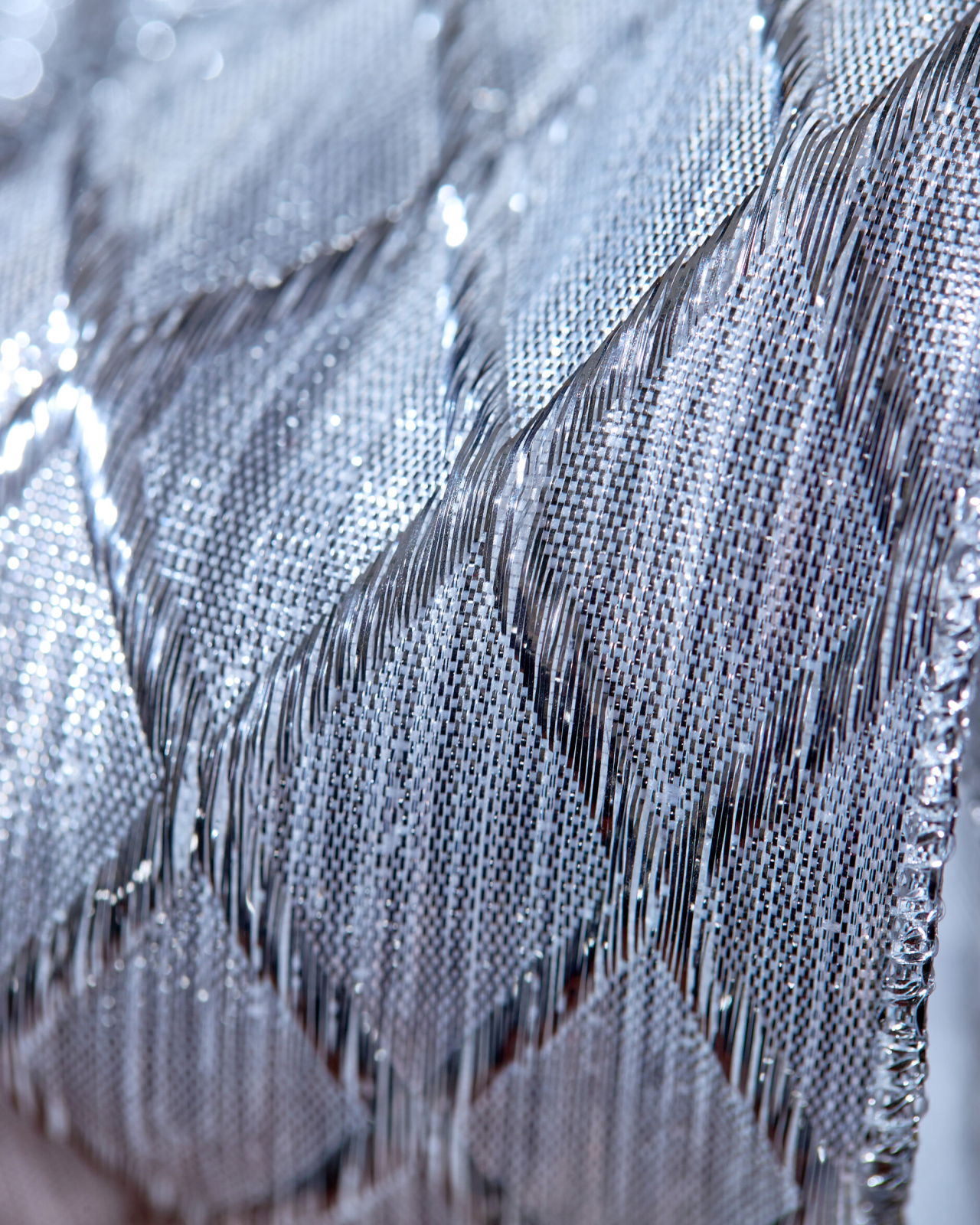 Marjorie textiellint zilver 9m