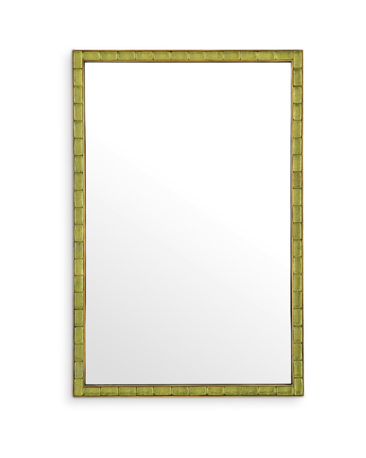 Torino mirror brass