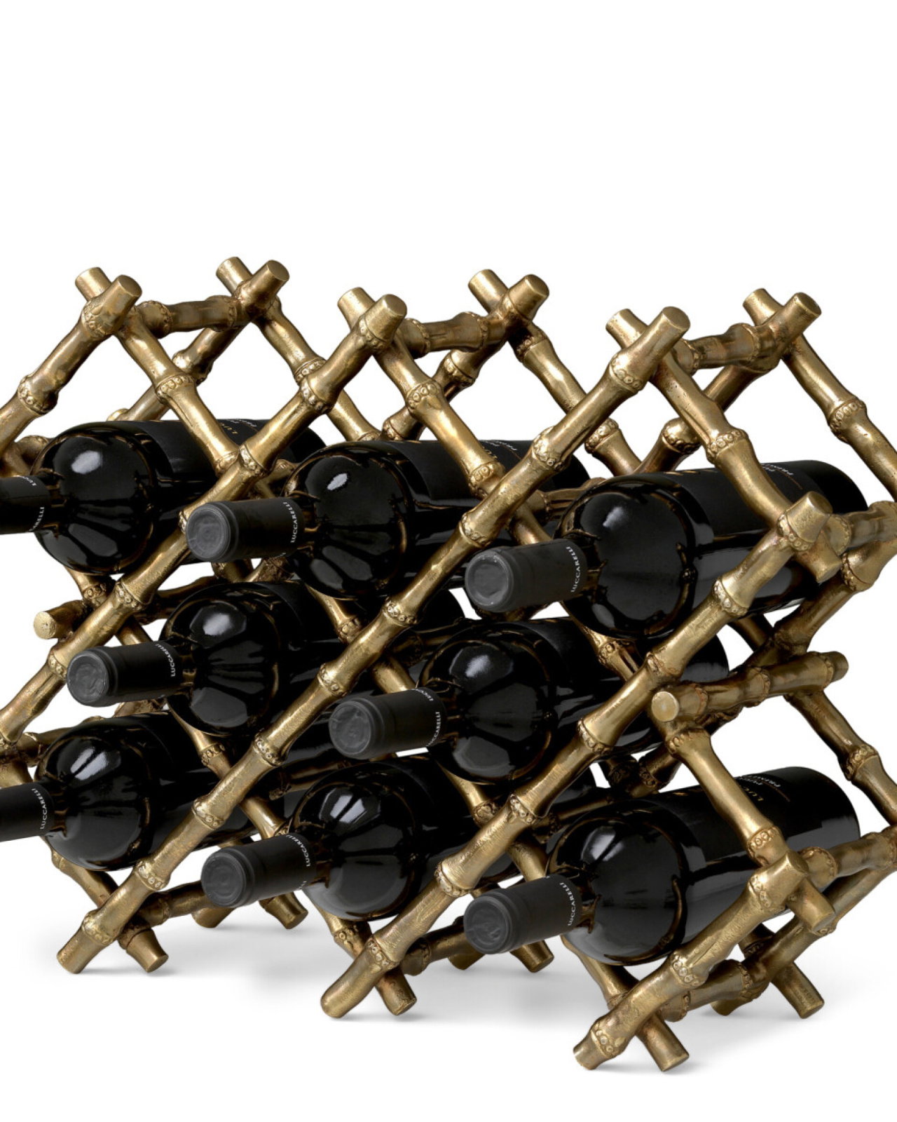 Sassari vinreol antik messing