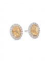 Luna Earrings Golden Brown Topaz