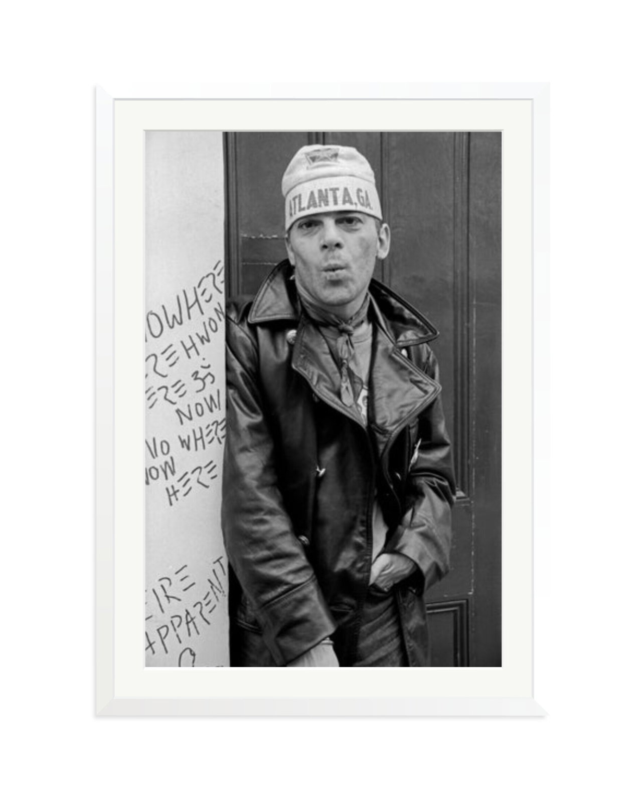 Ian Dury Outside Stiff Records 1978 London White / XXL