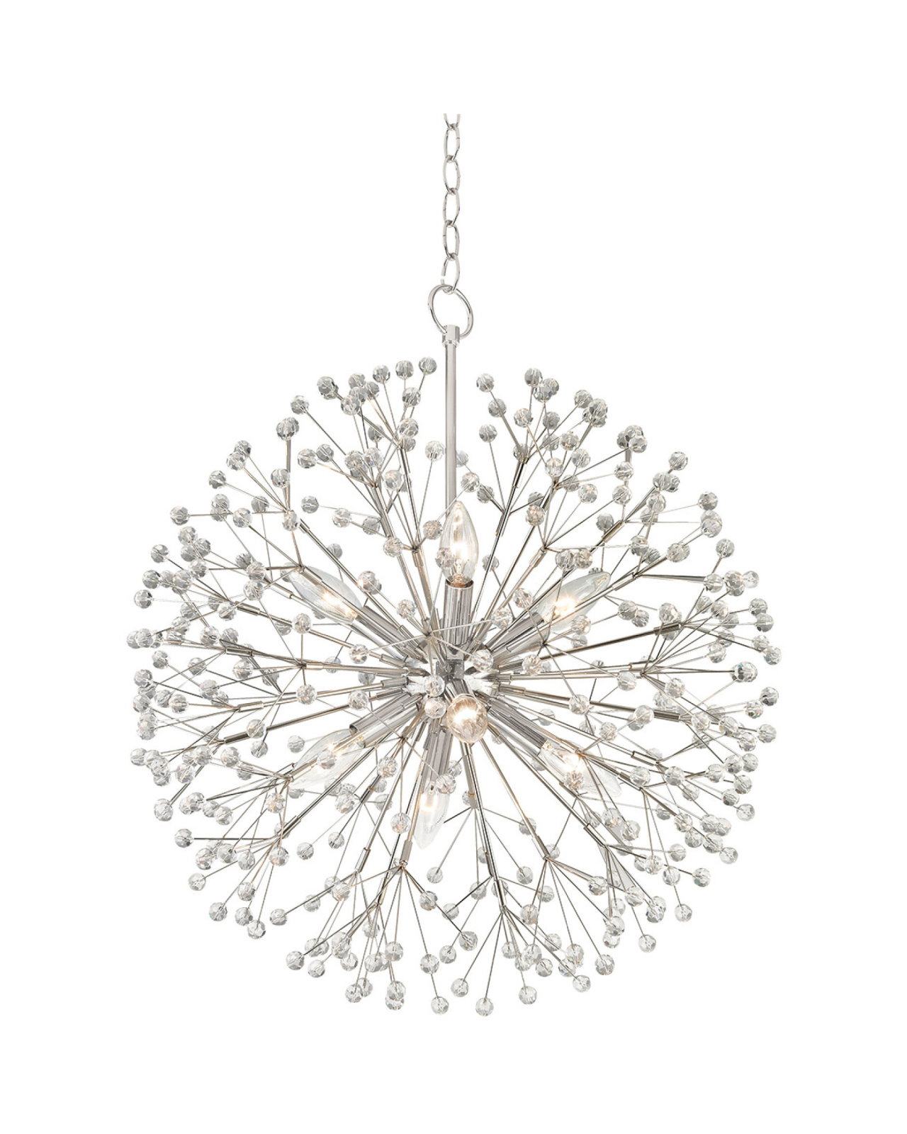 Dunkirk Chandelier Polished Nickel