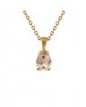 Petite Drop Necklace Light Silk