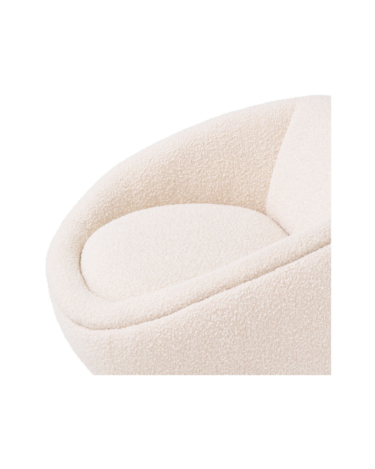 Bollinger snurrfåtölj bouclé cream