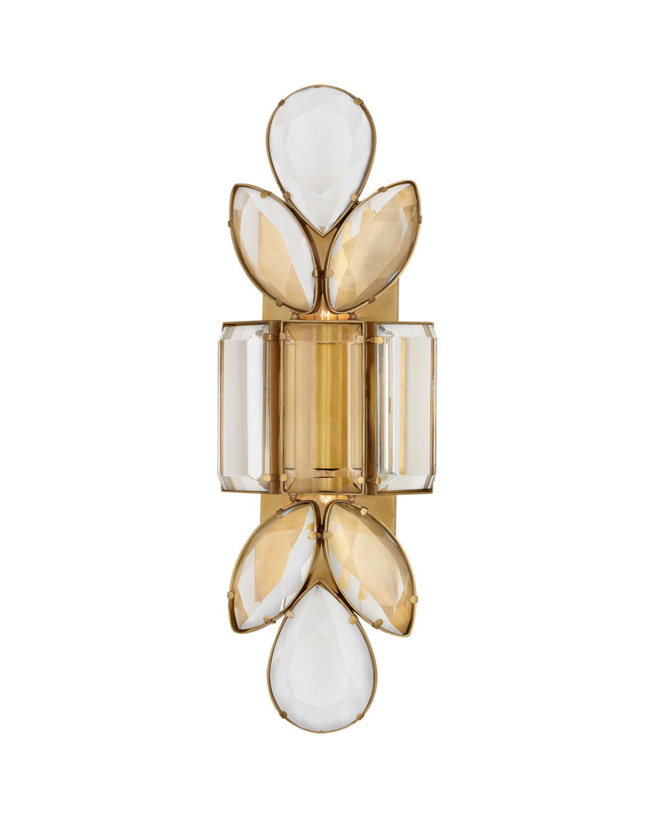 Lloyd Large Jeweled Sconce Soft Brass