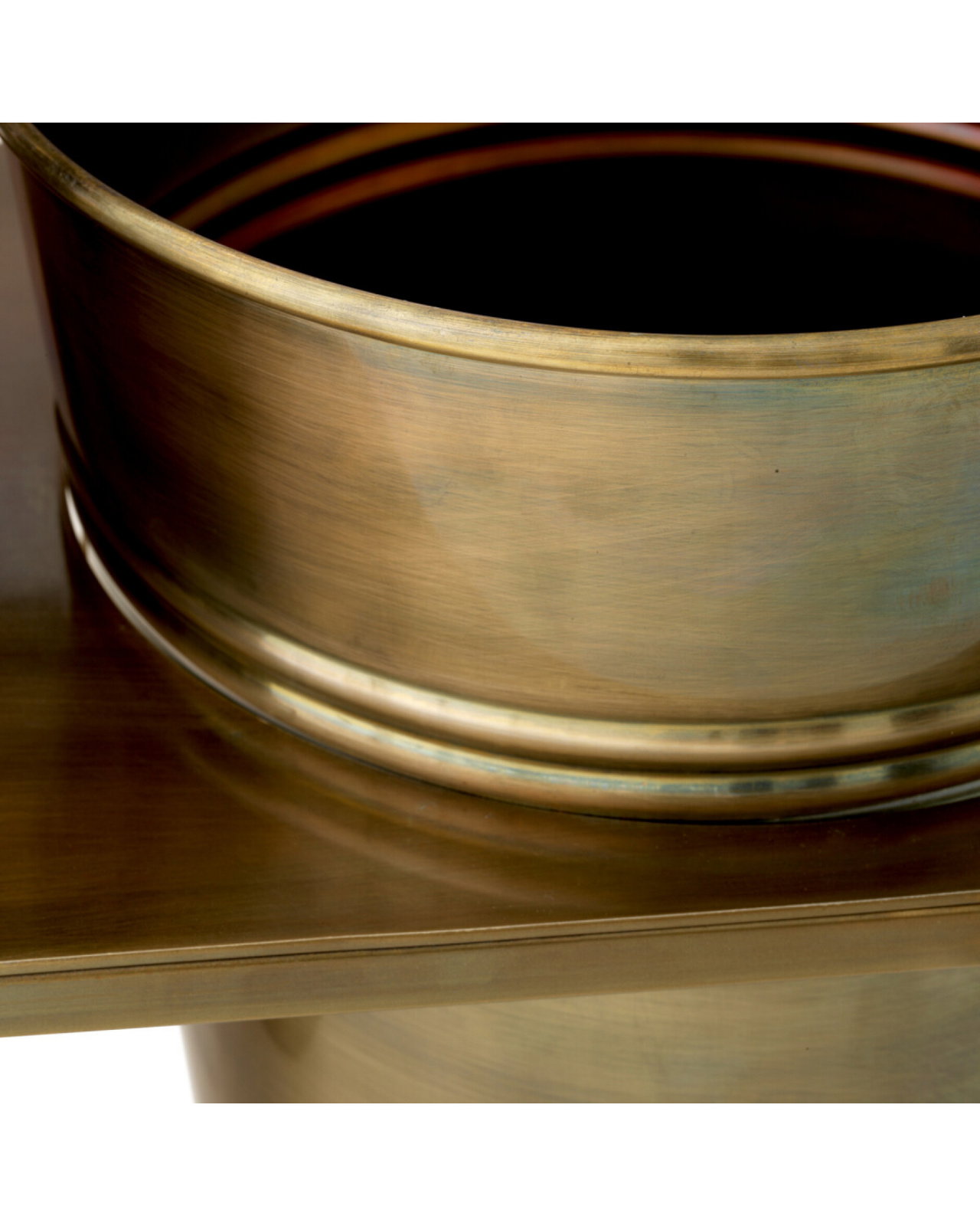 Maison des Fleurs flower stand antique brass