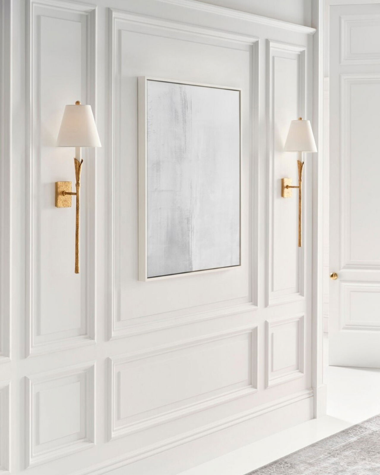 Aiden Tail Sconce Gilded Iron