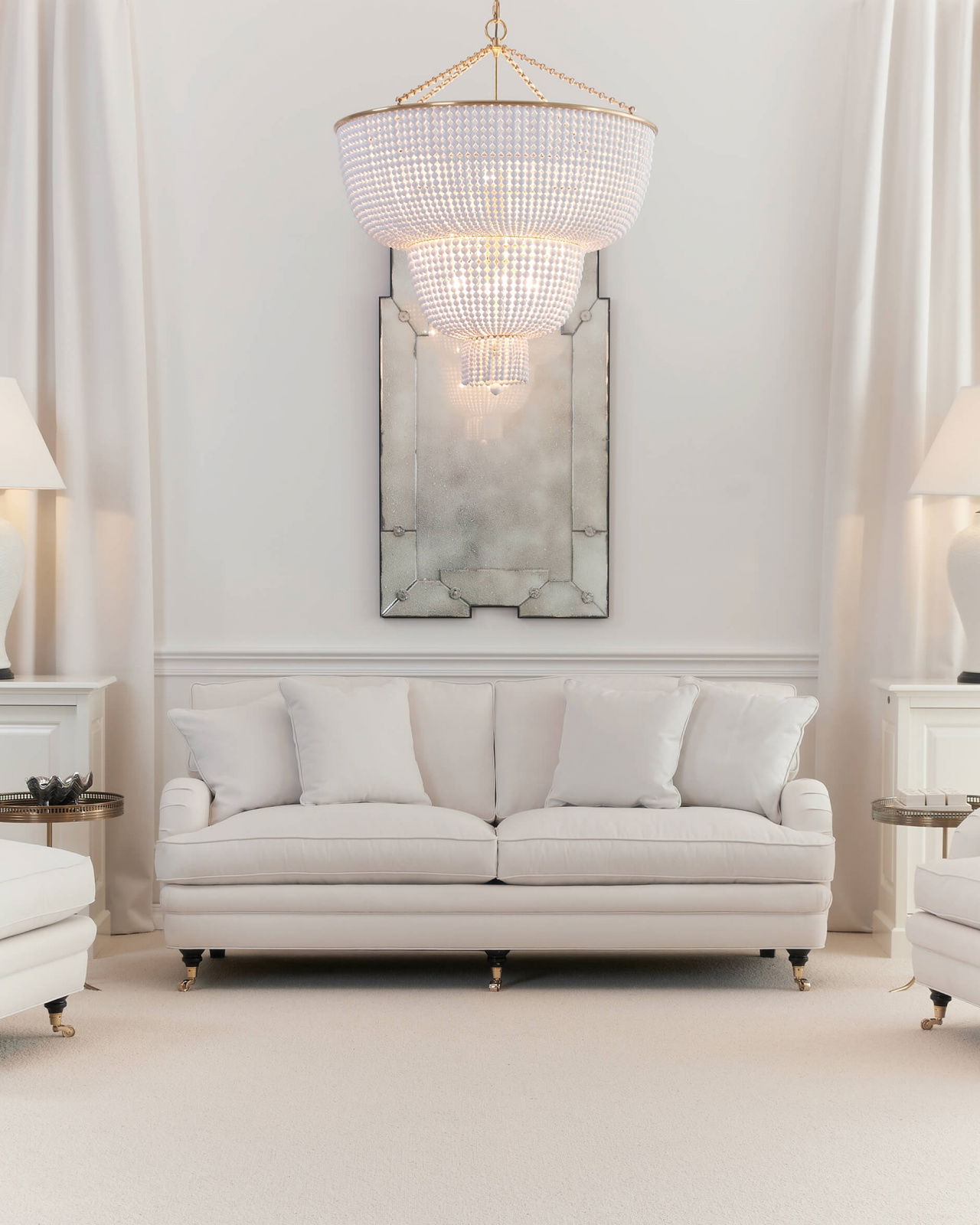 Howard Heritage sofa 3-personers off-white