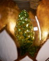 Adrielle Bauble Gold/White 10cm